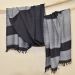 Wollen sjaal Fasil zwart/grijs
